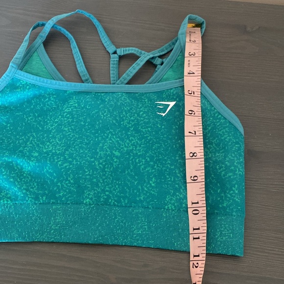 Gymshark Adapt Fleck Seamless Sports Bra Medium Support Jewel Green Size M - Picture 8 of 10